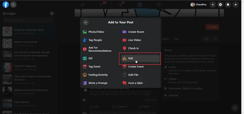 How to do a Poll on Facebook
