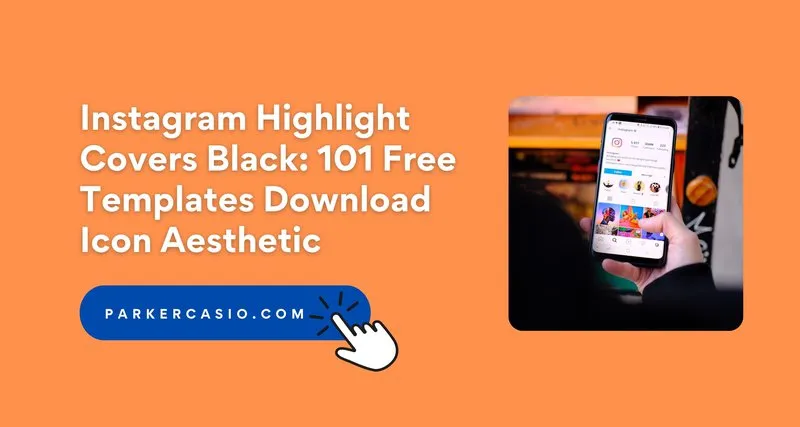 Instagram Highlight Covers Black