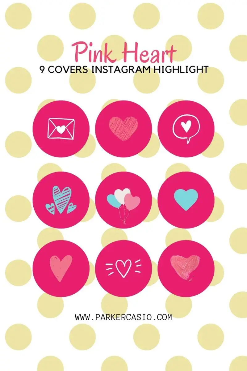 Instagram Highlight Covers Pink