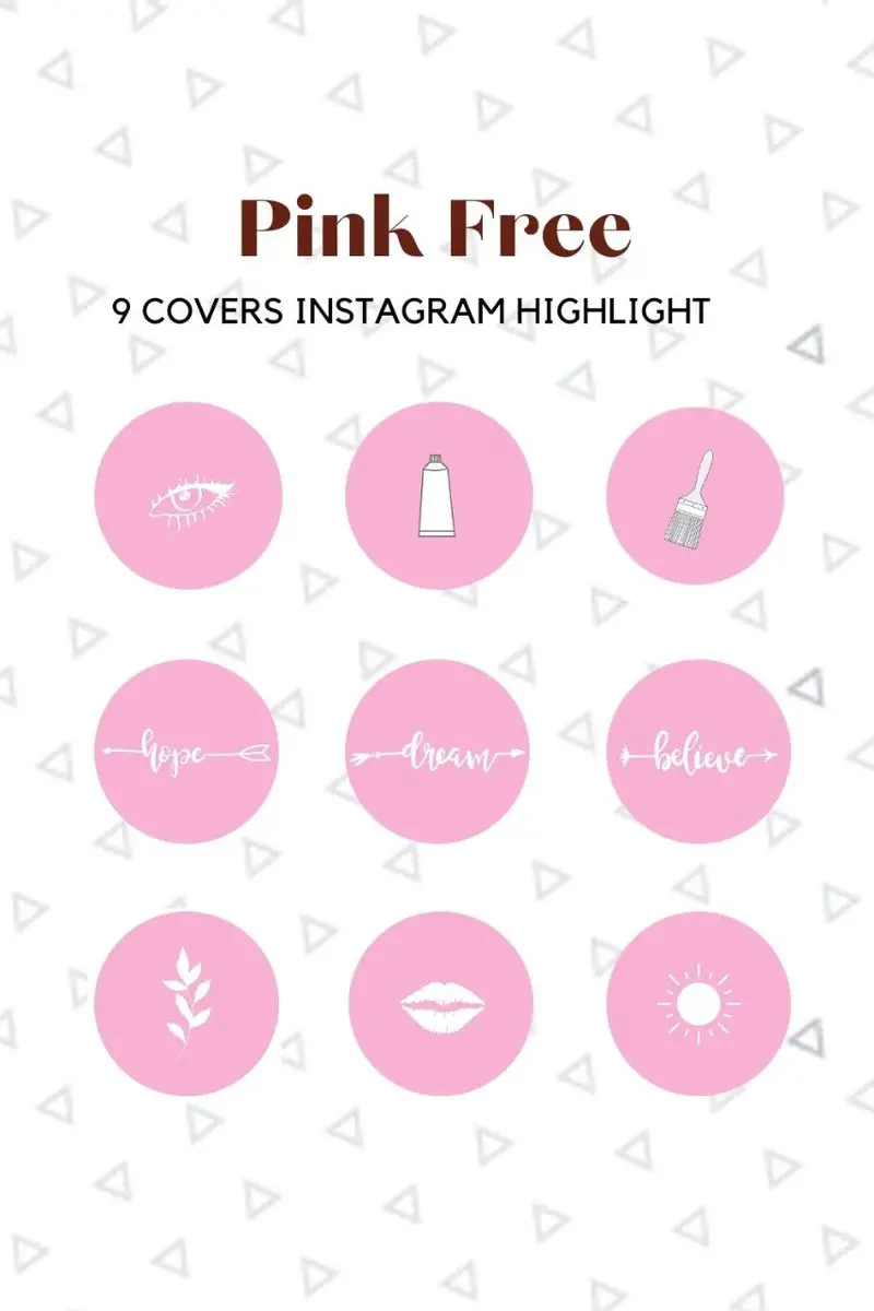 Instagram Highlight Covers Pink