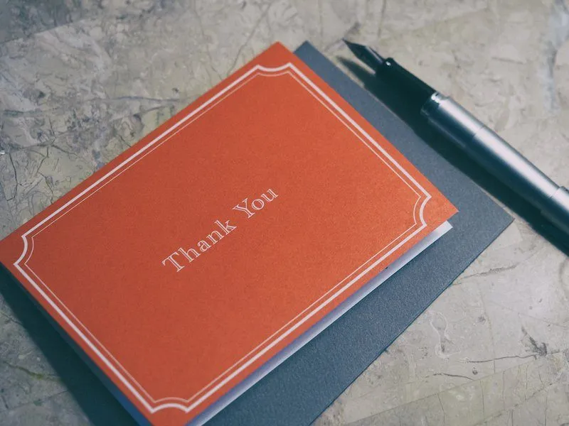 thank you message