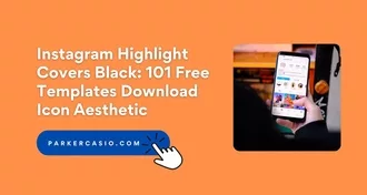 Instagram Highlight Covers Black: 101 Free Templates Download Icon Aesthetic