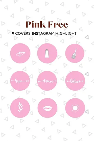 Instagram Highlight Covers Pink